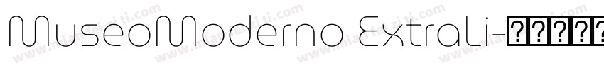 MuseoModerno ExtraLi字体转换